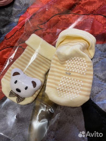 Детские носки противоскользящие новые