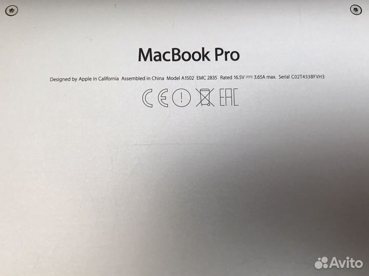 Macbook pro 13 2015 128/8 гб