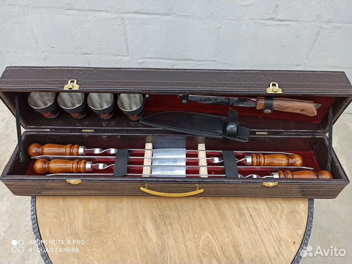 Набор шампуров подарочный 11 предметов в кейсе