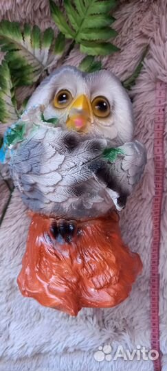 Садовая фигура Сова на пеньке