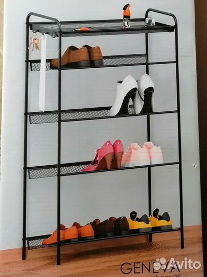 Подставка этажерка для обуви 5 полок Женева 25