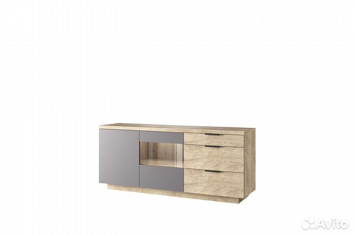 Bryce, Тумба 1V1D3S. Цвет дуб каньон / силк шитаки