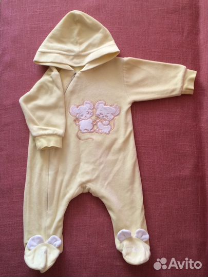 Одежда пакетом на девочку 68-80см