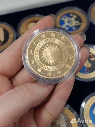 Набор медалей Знаки Зодиака спмд в футляре