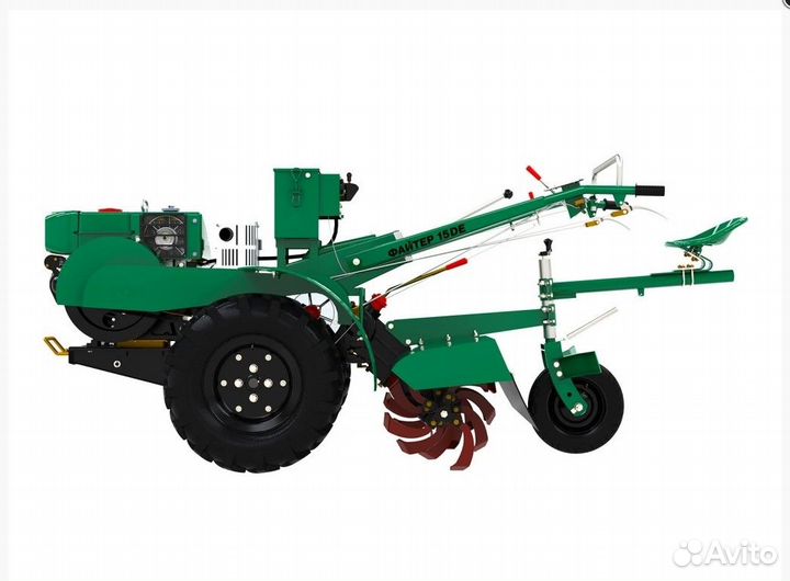 Мотоблок дизельный 15 DE + почвофреза файтер