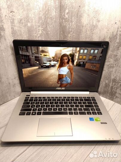 Ультрабук Asus c SSD/intel/GeForce 2GB/8Гб Озу/HDD