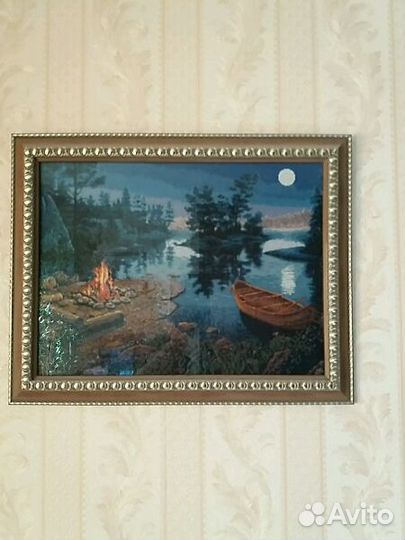 Вышивка в раме