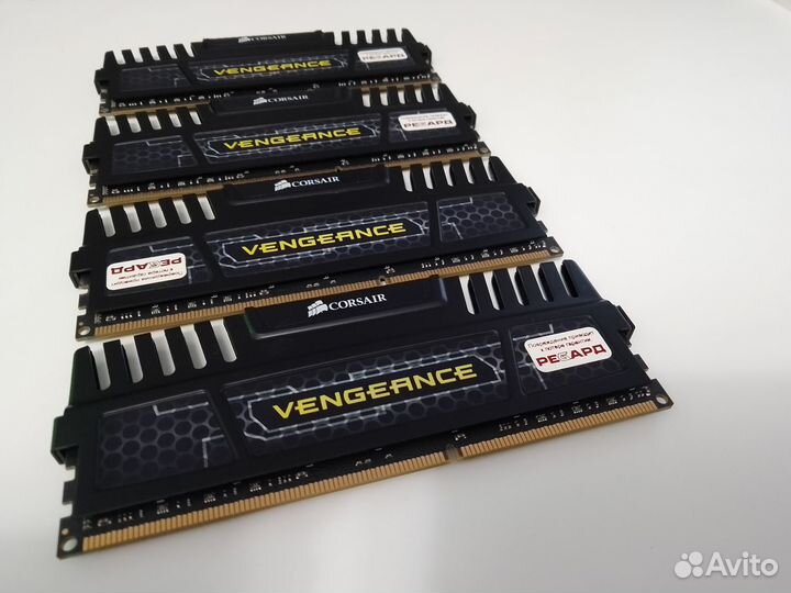 DDR3 Corsair Vengeance 16GB (4x4) 2400MHz Cl9