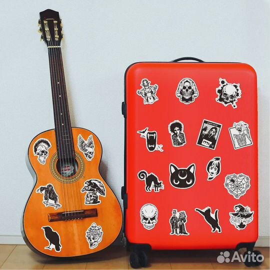 Наклейки стикеры готика 50шт. Виниловые