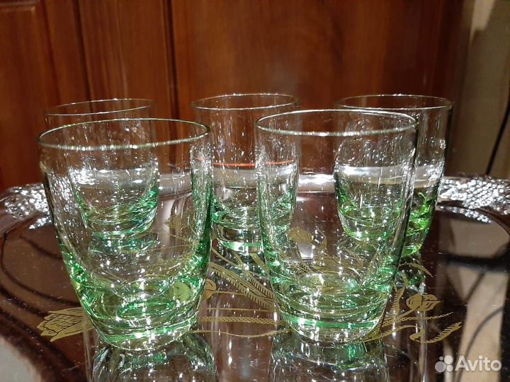 Рюмки, стопки цветное стекло, СССР
