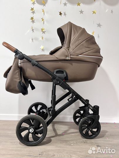 Коляска tutis viva life 2 в 1 2020г экокожа