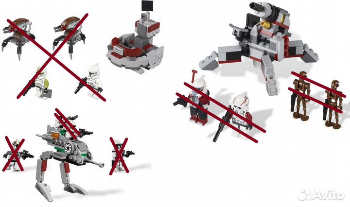 Lego наборы (Без фигурок)