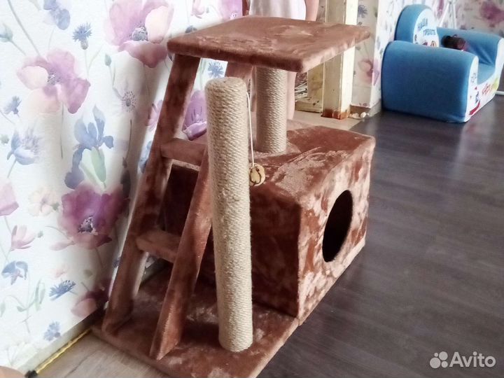 Когтеточка домик для кошки