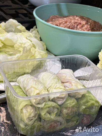 Голубцы домашние, перец фаршированный, долма