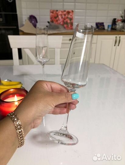 Чехия Bohemia/ Бокалы для шампанского 2шт. 160мл