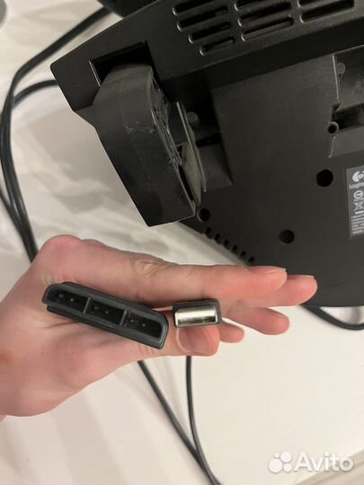 Руль с педалями для компьютерных игр