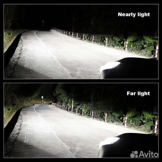 H4 led mini мини линзы авто лампы светодиодные