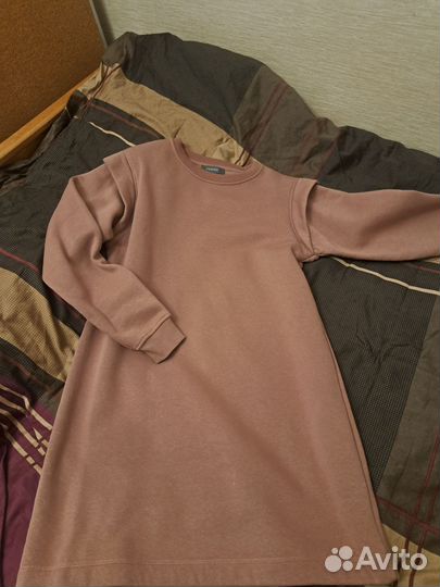 Платье- толстовка футон хлопок