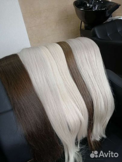 Волосы для наращивания блонд
