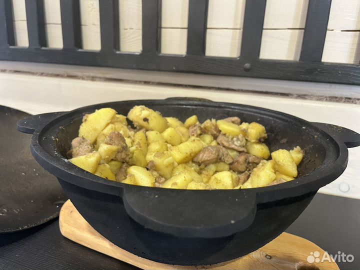 Казан чугунный с печью