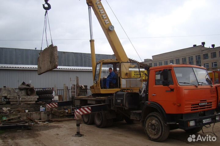 Аренда и услуги автокрана, 25 т, 22 м, с гуськом 7.5 м