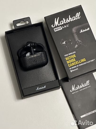 Наушники Marshall motif anc чёрные