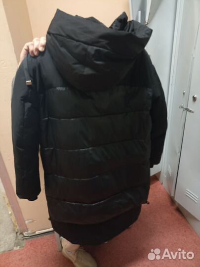 Пуховик женский длинный 52 54