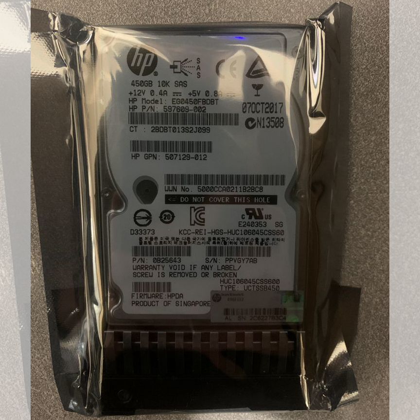 [581284-B21] Жесткий Диск Hp 450gb 10k Sas 6g 2.5 581284-B21