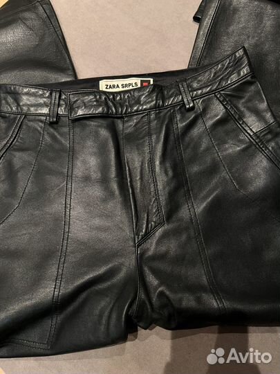 Брюки женские из кожи Zara srpls