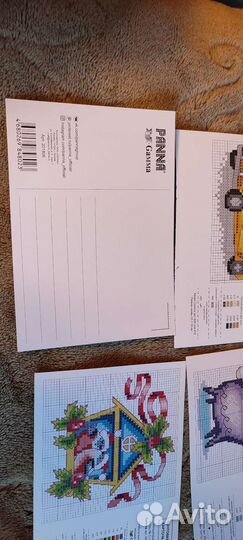Почтовая карточка схема (для вышивки крестом)