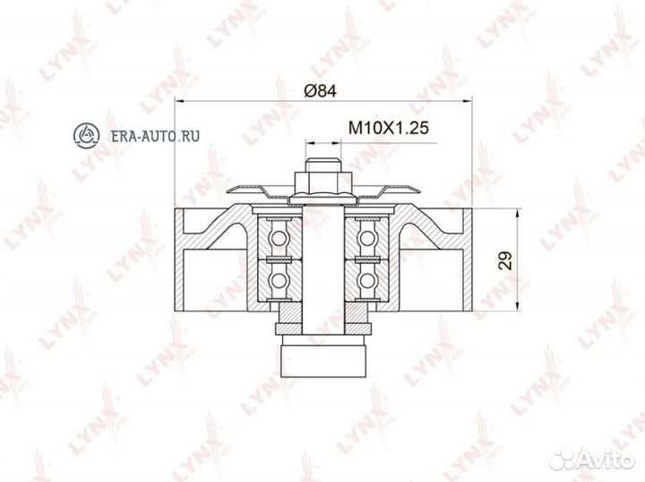 Lynxauto PB-5020 Ролик натяжной приводного ремня