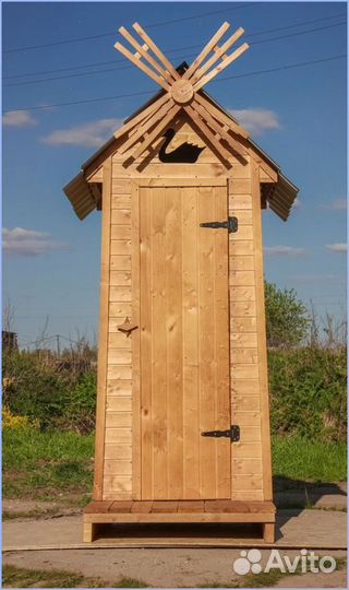 Дачный туалет с декором аод 622