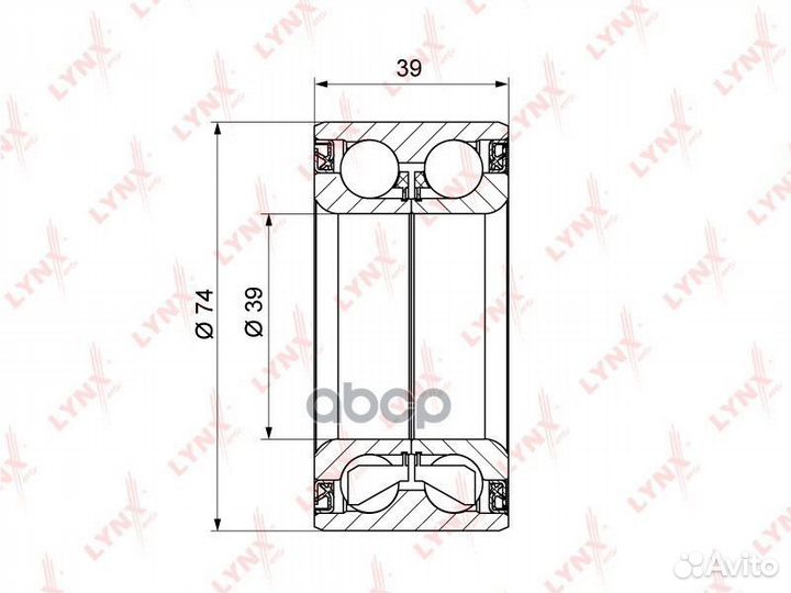 Подшипник ступицы chevrolet lacetti 05- передн