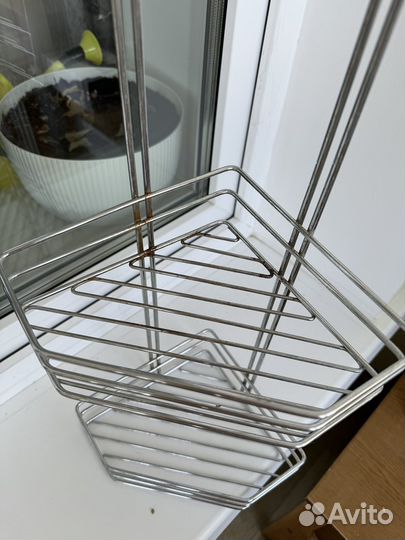 Угловая полка в ванную