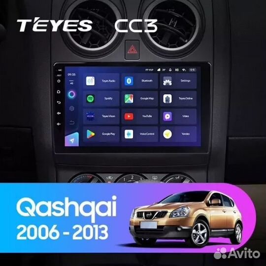 Магнитола Teyes CC3L 4/32 Nissan Qashqai