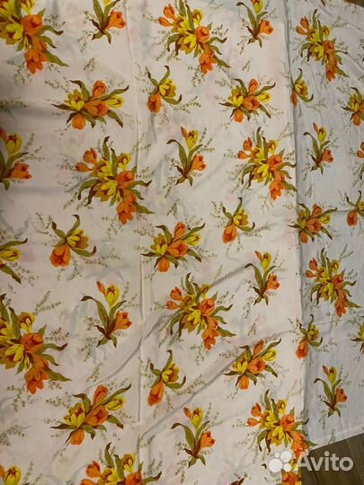 Отрез ткани СССР крепдешин жоржет шифон