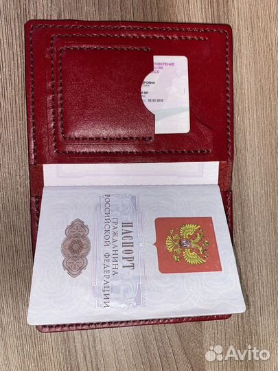 Обложка на паспорт ручная работа