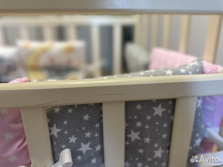 Кроватка для новорожденных с ящиком