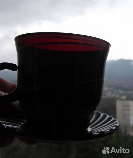 Продам набор кружек из цветного стекла