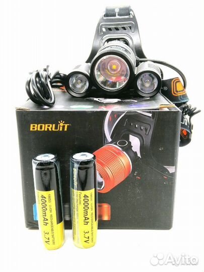 Налобный Фонарь Boruit LED 5000lm +2x18650 MX-A5/7