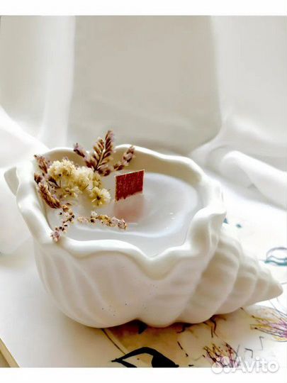 Свечи ручной работы в гипсе