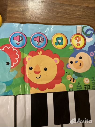 Танцевальный коврик пианино для детей fisher price