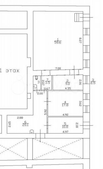 Торговая площадь, 60 м²