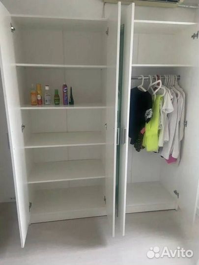 Шкаф Уют белый 1,6 м 4-х дверный