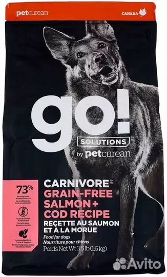 Carnivore Grain-Free, Сухой корм, GO, 9880 g