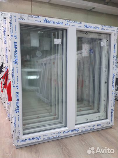 Окна глухие 2х-створчатые