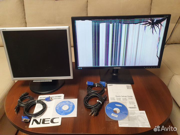 Мониторы Samsung S23C200 и NEC 175M