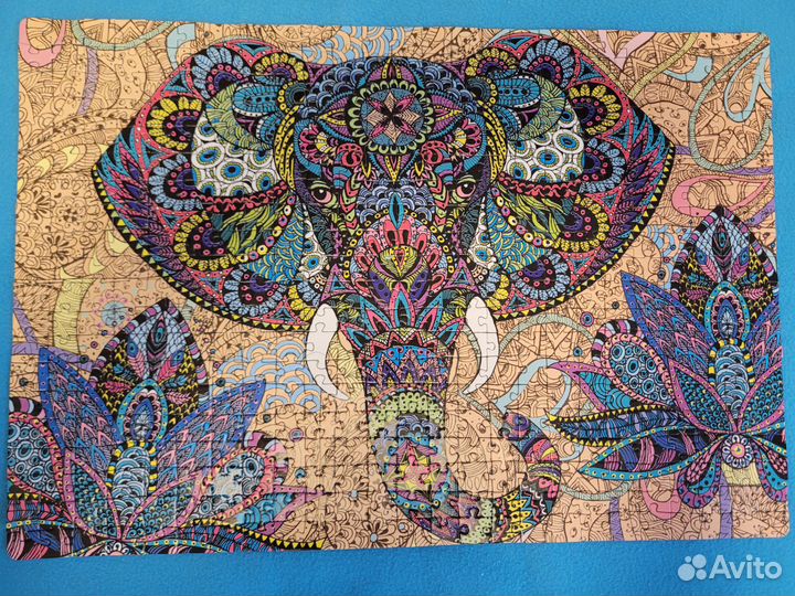 Пазлы 500 деталей Слон hatber этностиль