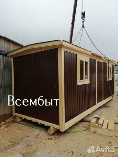 Новый вагончик бытовка с доставкой на манипуляторе