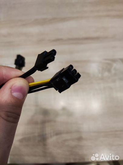 Переходник 8пин на два 6+2 пин
